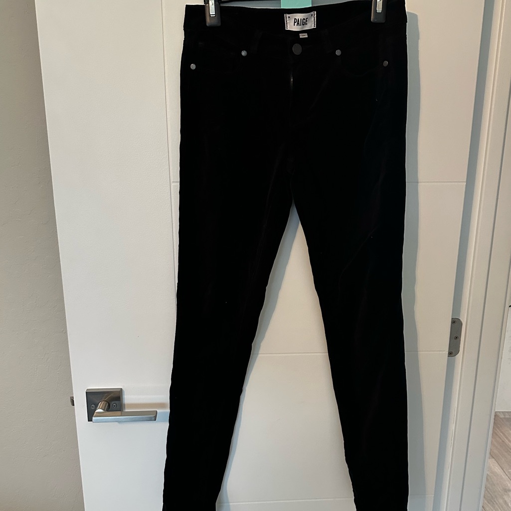 Paige Denim Velvet Skinny Jeans